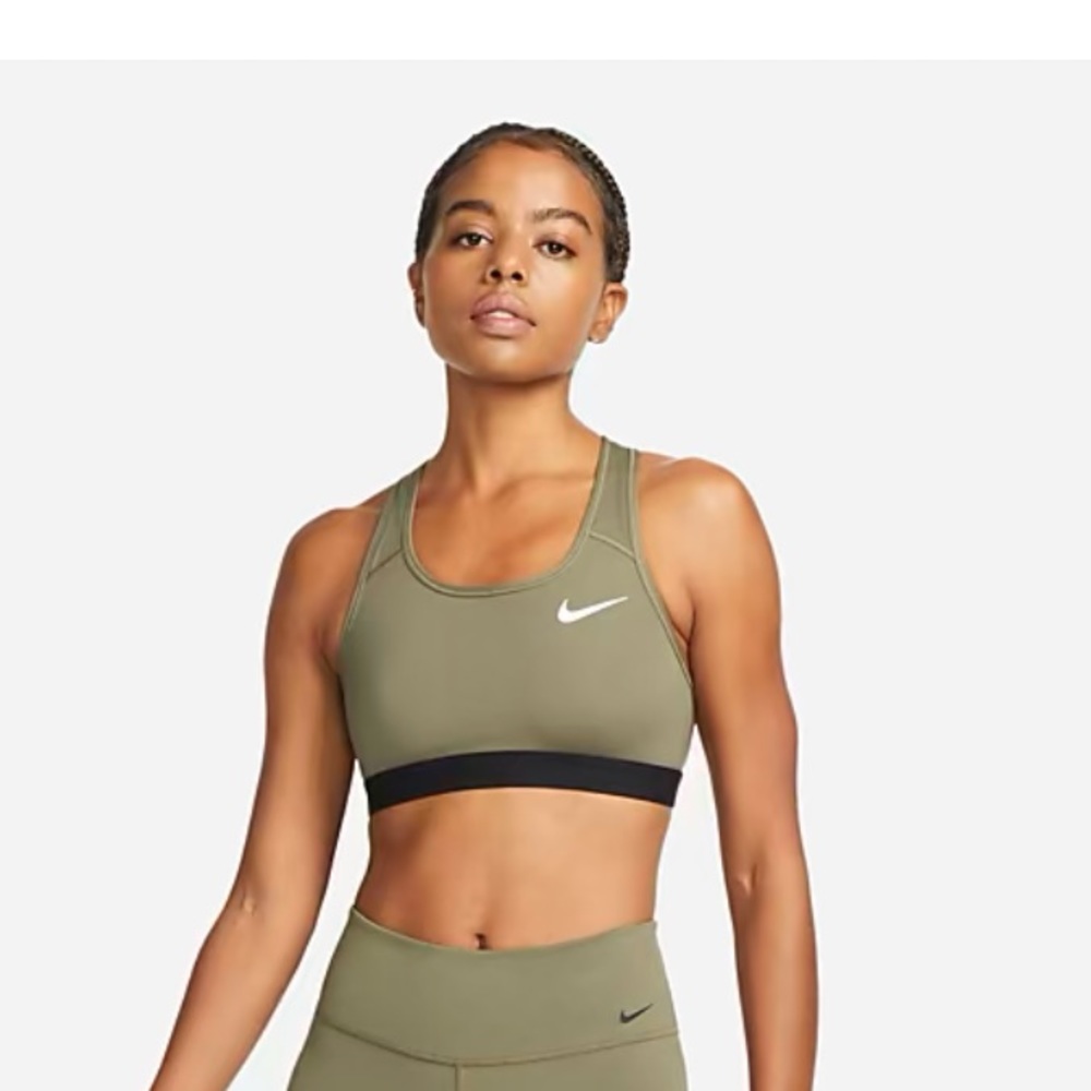 The Nike Dri-FIT Swoosh Sports Bra - Picture 1 of 7